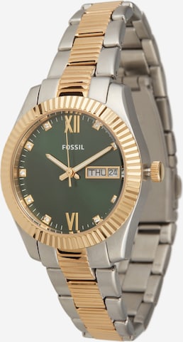 FOSSIL Analog klokke 'Scarlette' i gull: forside