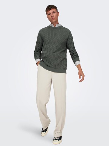 Only & Sons - Pullover 'Kalle' em cinzento