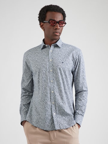 FYNCH-HATTON Přiléhavý střih Košile 'Essential' – modrá: přední strana