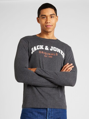 pelēks JACK & JONES T-Krekls 'BRAD': no priekšpuses