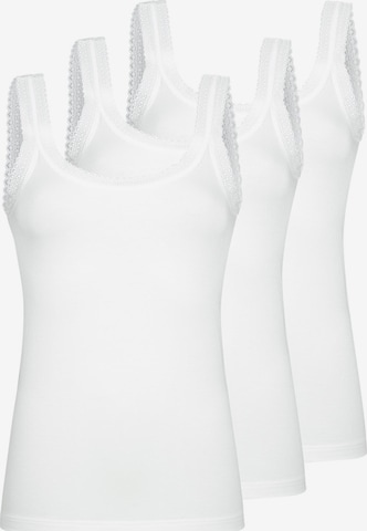 Mey Onderhemd 'Modal Lace' in Wit: voorkant