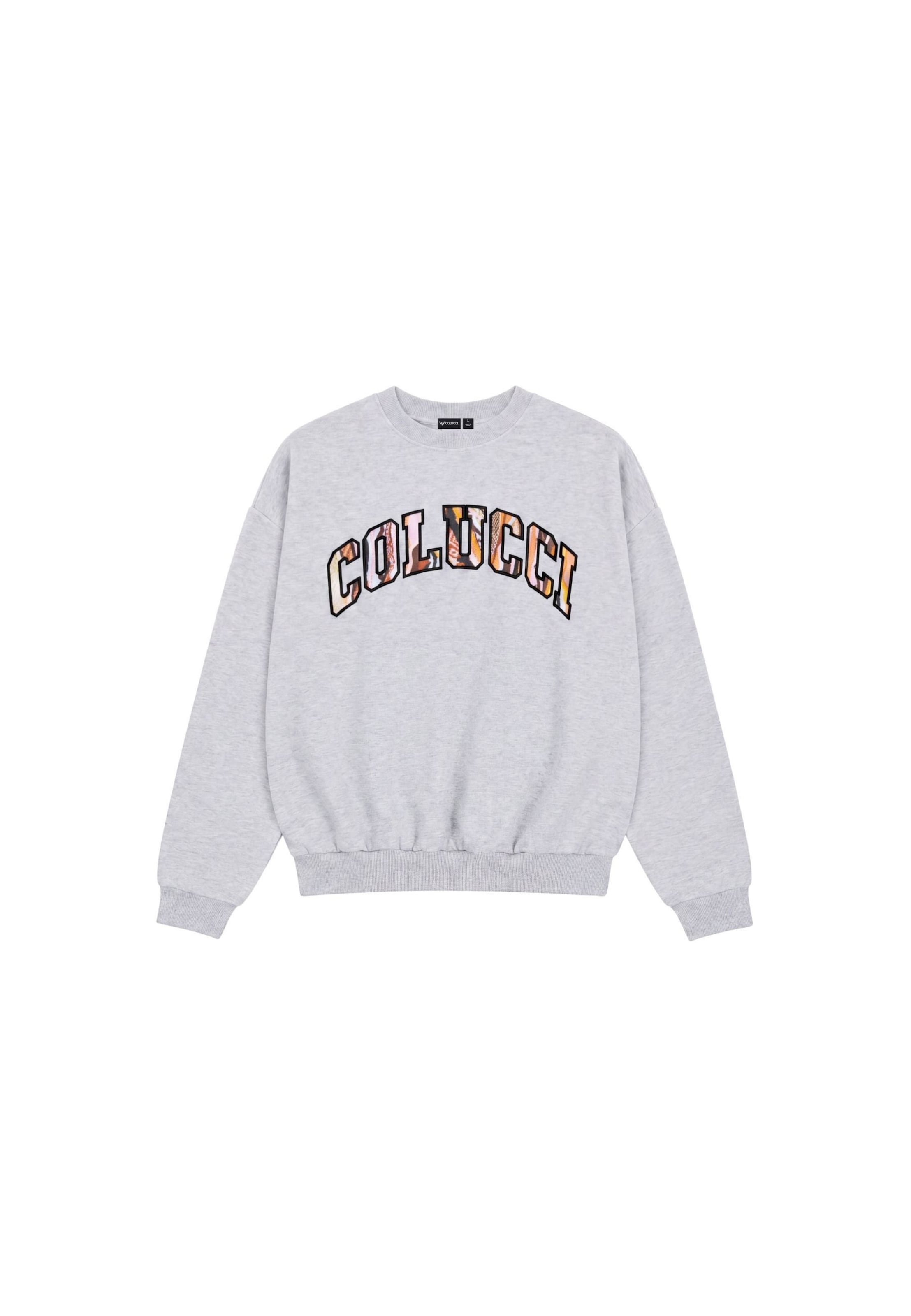 Colucci Sweatshirt in Grijs: voorkant
