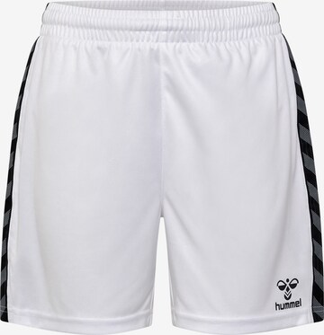 Hummel Regular Workout Pants 'AUTHENTIC PL ' in White: front