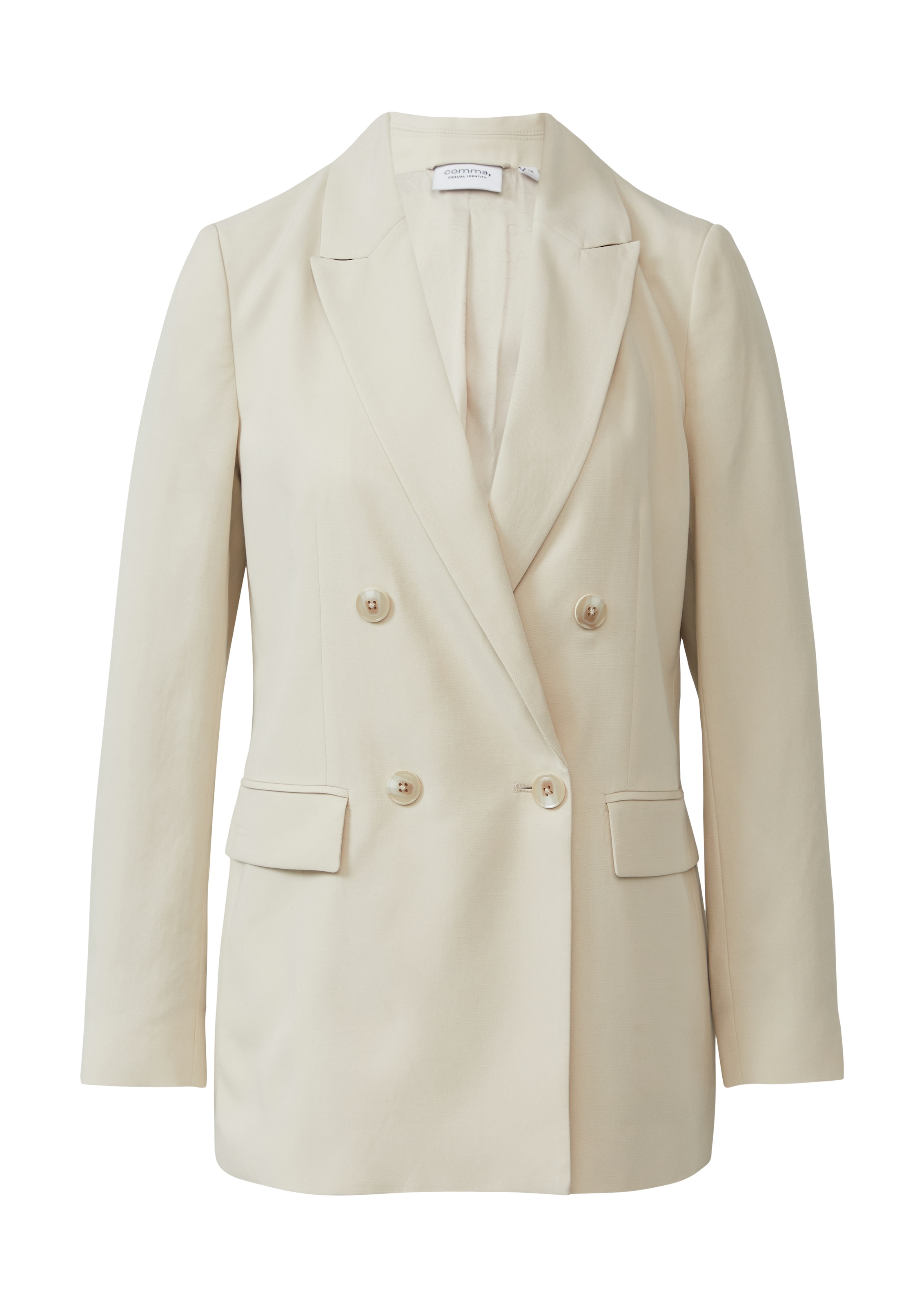 comma casual identity Blazer in Beige: Vorderseite