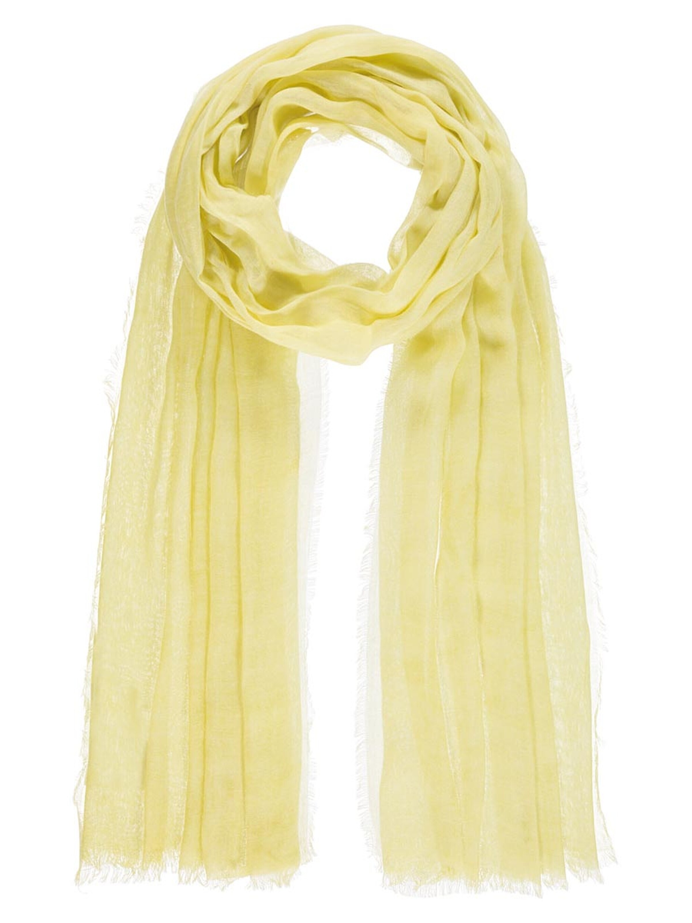 Passigatti Wrap 'Schal uni' in Yellow: front