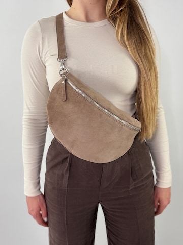 lePelou Fanny Pack 'VALENTINA large' in Grey