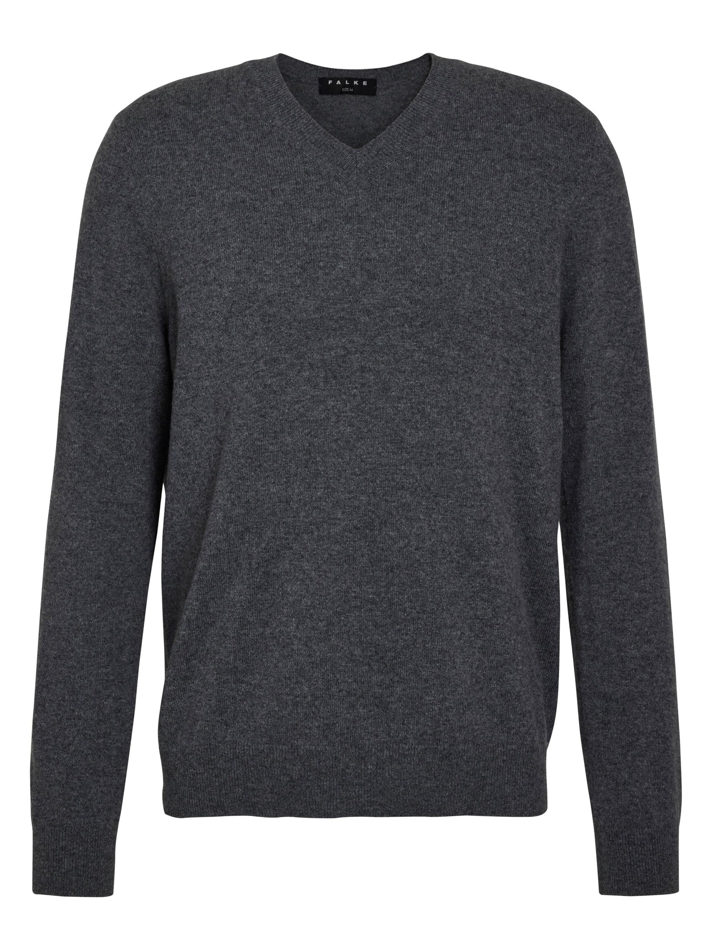 FALKE Sweater 'Pure Cashmere' in Grey: front