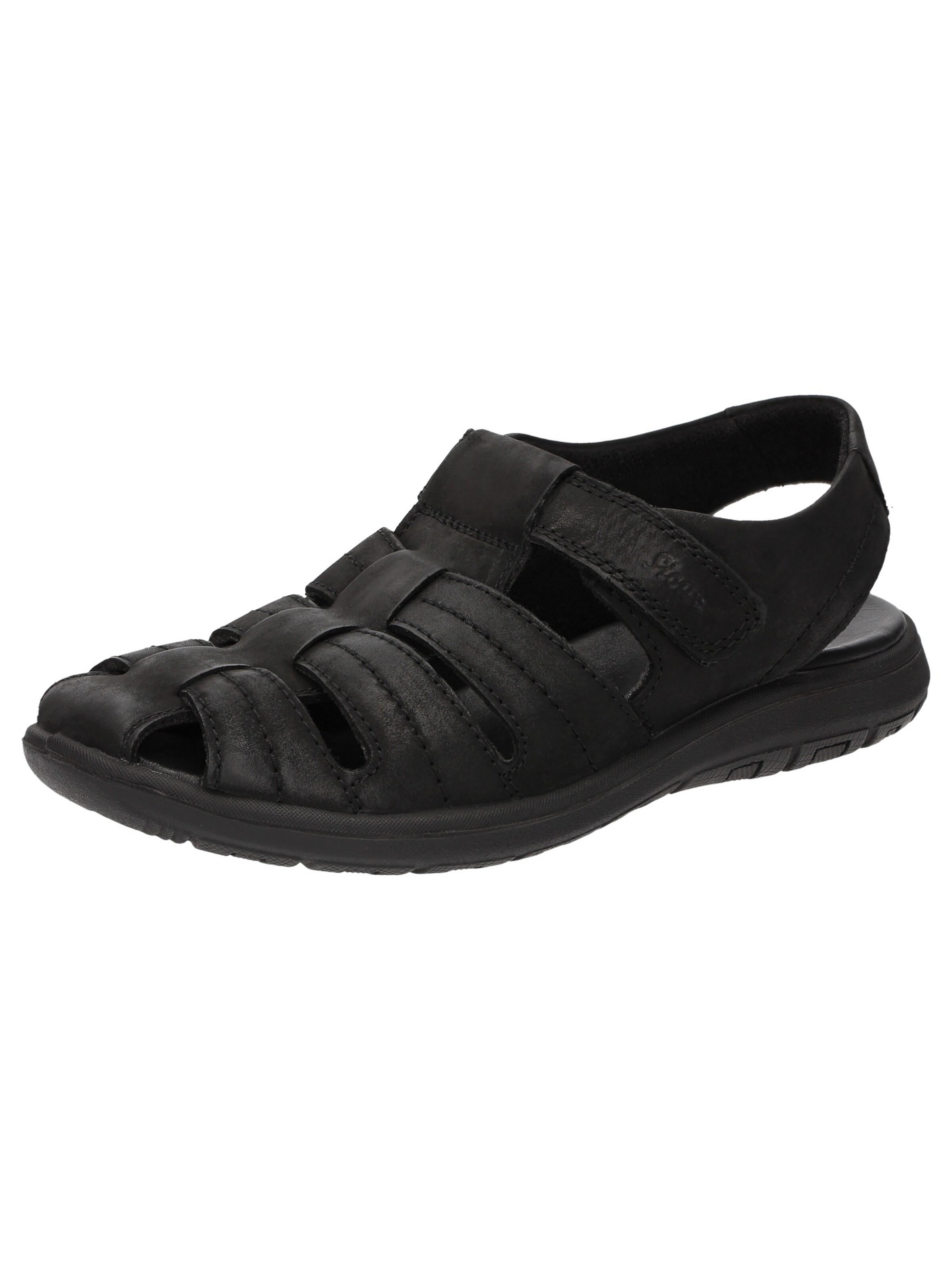 SIOUX Sandalen 'Lutalo-702' in Zwart: voorkant