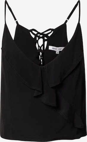 ABOUT YOU Top 'Silva' in Black: front