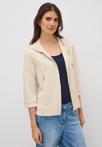 CECIL Sweatjacke in Beige: Vorderseite