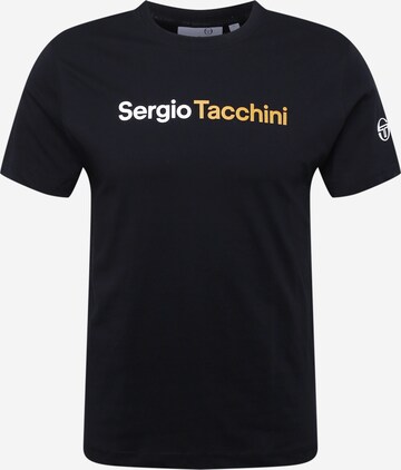 Sergio Tacchini Μπλουζάκι 'ROBIN' σε μαύρο: μπροστά