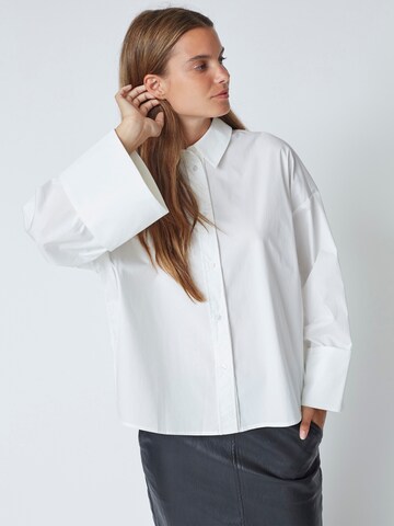 co'couture Pusero 'Hina' värissä valkoinen: etupuoli