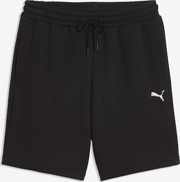 Regular Pantalon de sport 'Essentials' PUMA en noir : devant