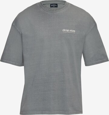 T-Shirt Dropsize en gris : devant