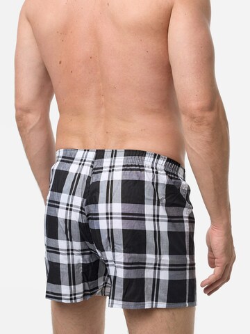 Nur Der Boxer shorts ' Check ' in Black