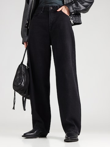 Kings Of Indigo Loosefit Jeans 'LEILA' in Zwart: voorkant