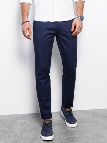 Coupe slim Pantalon chino 'P894' Ombre en bleu : devant