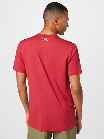 T-Shirt fonctionnel 'Rush Energy' UNDER ARMOUR en rouge