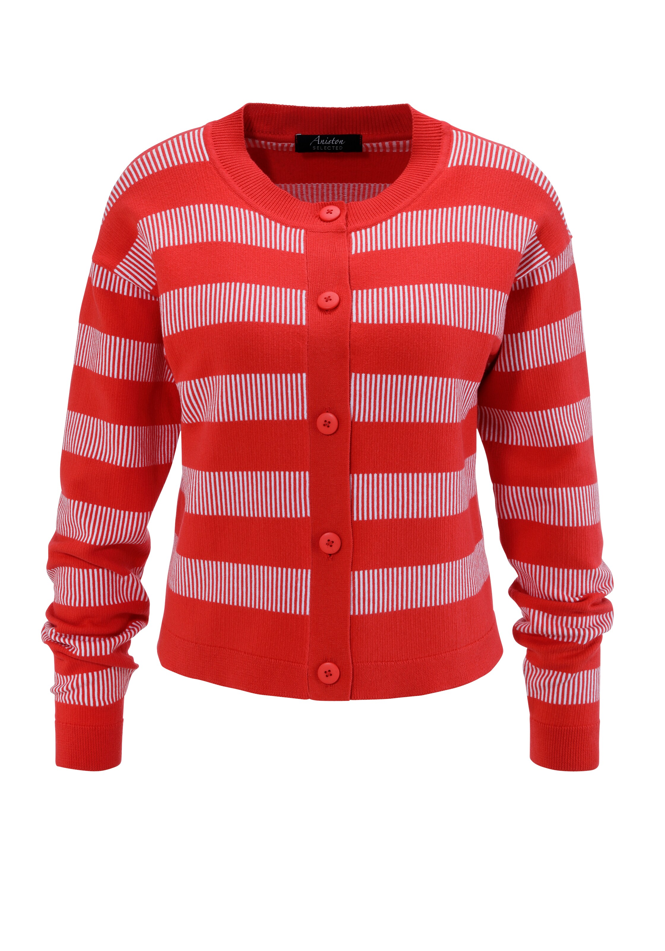 Aniston SELECTED Strickjacke in Rot: Vorderseite