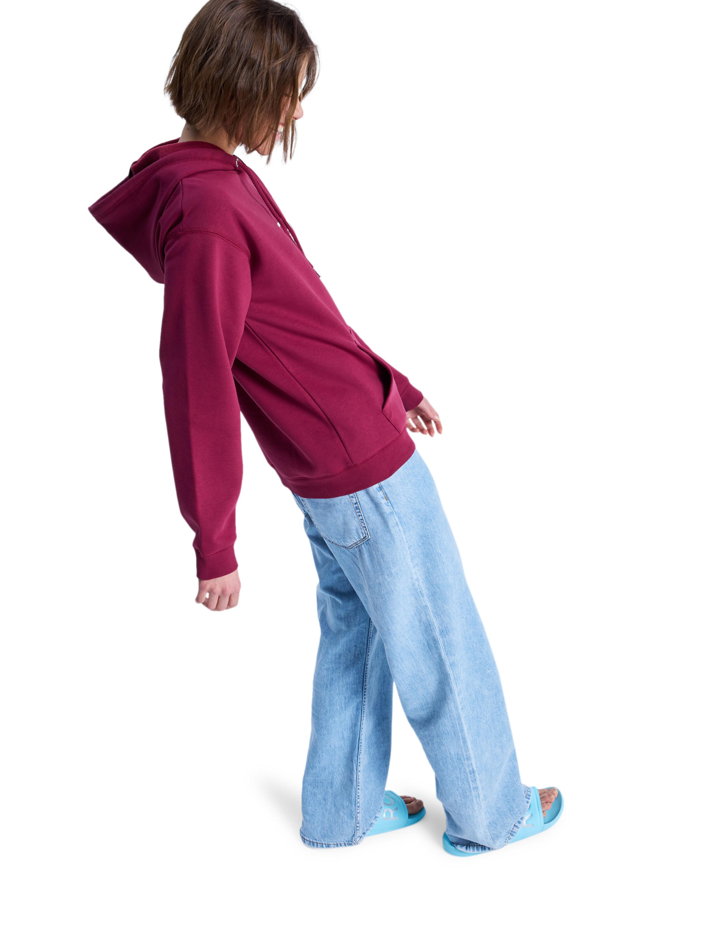 ROXY Sweatshirt 'Surf Stoked Brushed Art' in Red