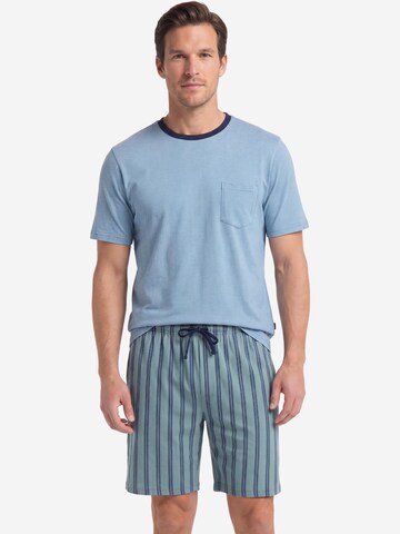 Ammann Pyjama kort 'Mix & Match' in Blauw: voorkant