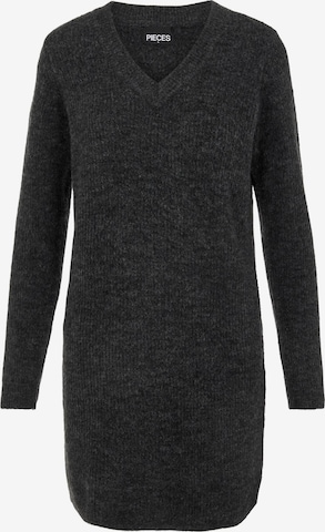 PIECES Knitted dress 'Ellen' in Grey: front