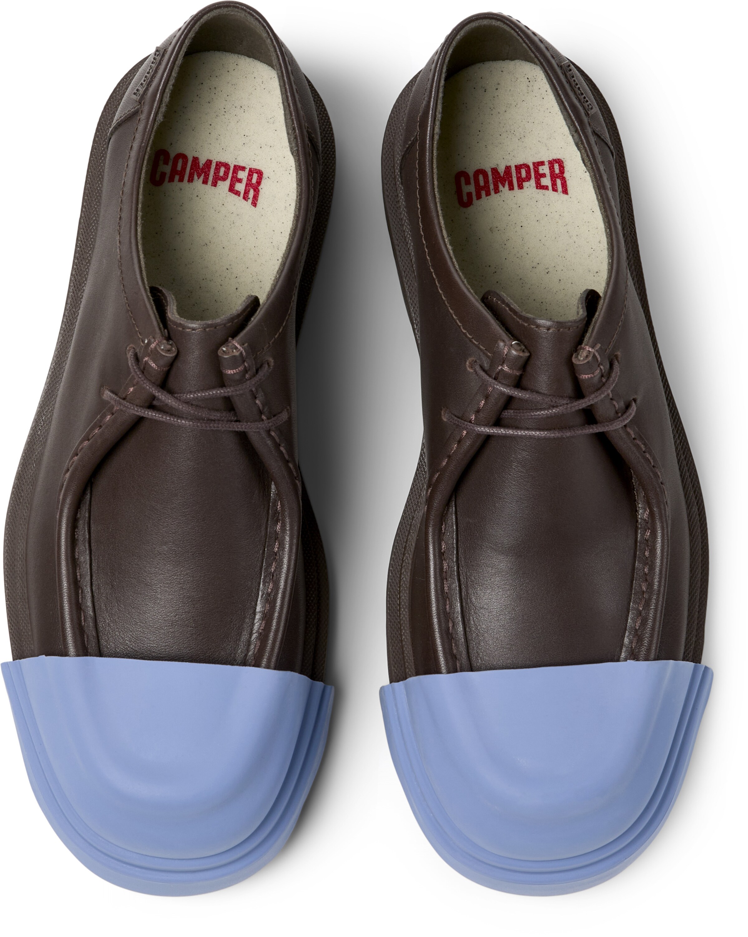 CAMPER - Sapato com atacadores 'Junction' em castanho