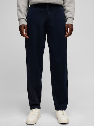 HECHTER PARIS Regular Chino in Blauw: voorkant