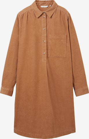 TOM TAILOR Shirt dress in Brown: front