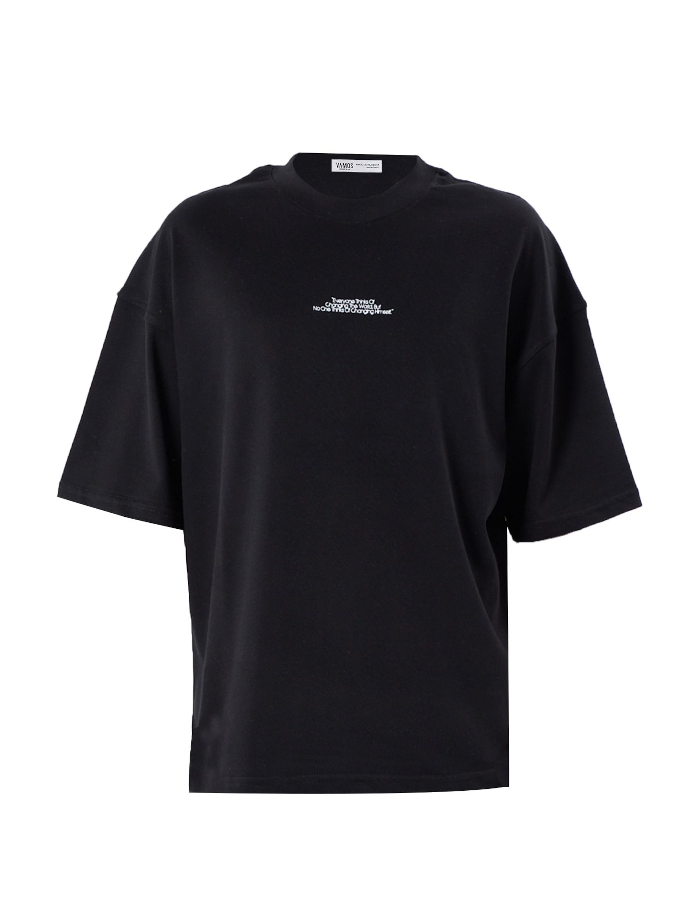 VAMOS CLO Μπλουζάκι σε μαύρο: μπροστά