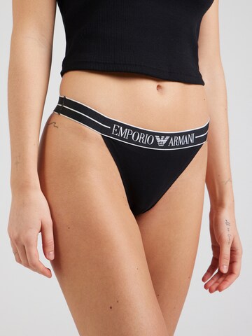 Emporio Armani - Tanga em preto: frente