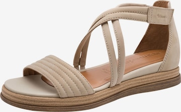 Sandales Tamaris en gris : devant