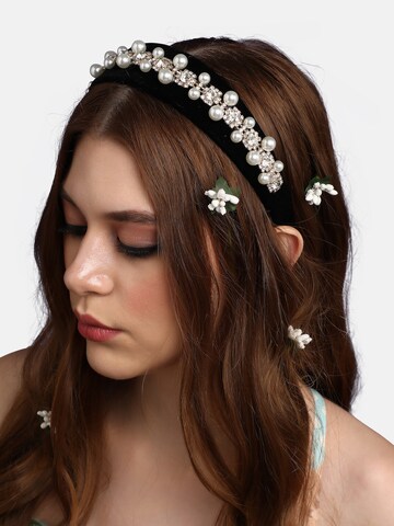 SOHI - Joyería para el pelo ' Sajiya ' en negro: frente