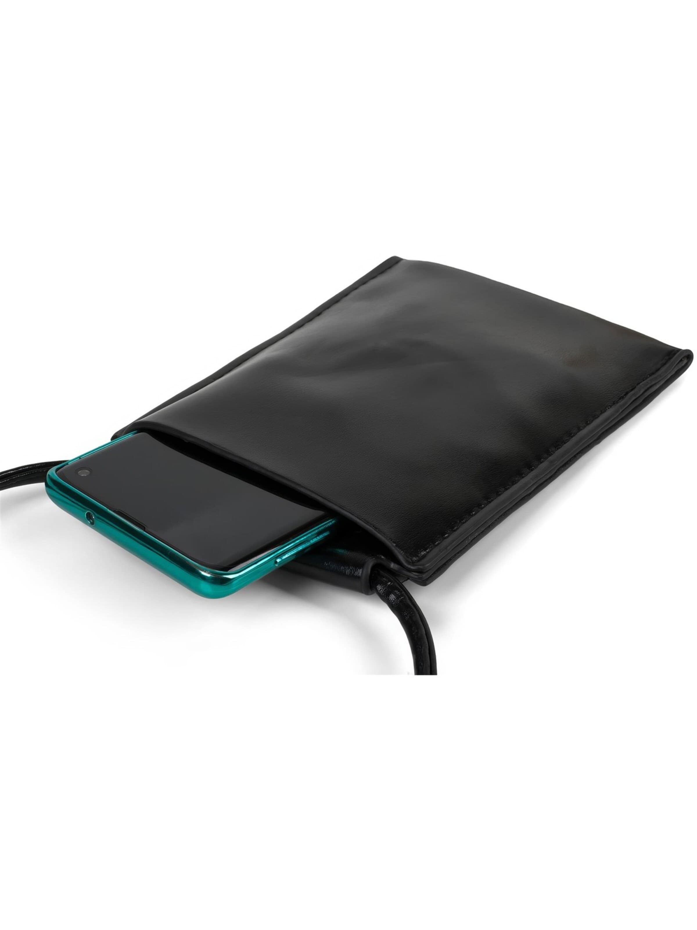 styleBREAKER Umhängetasche 'Handy Umhängetasche Metallic'‌‌‌‌‌‌‌‌‌ in Schwarz