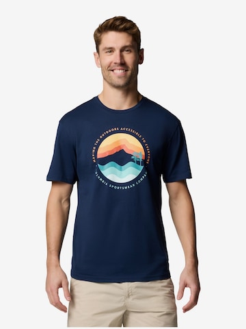 T-Shirt 'Columbia Path Lake II Graphic' COLUMBIA en bleu : devant