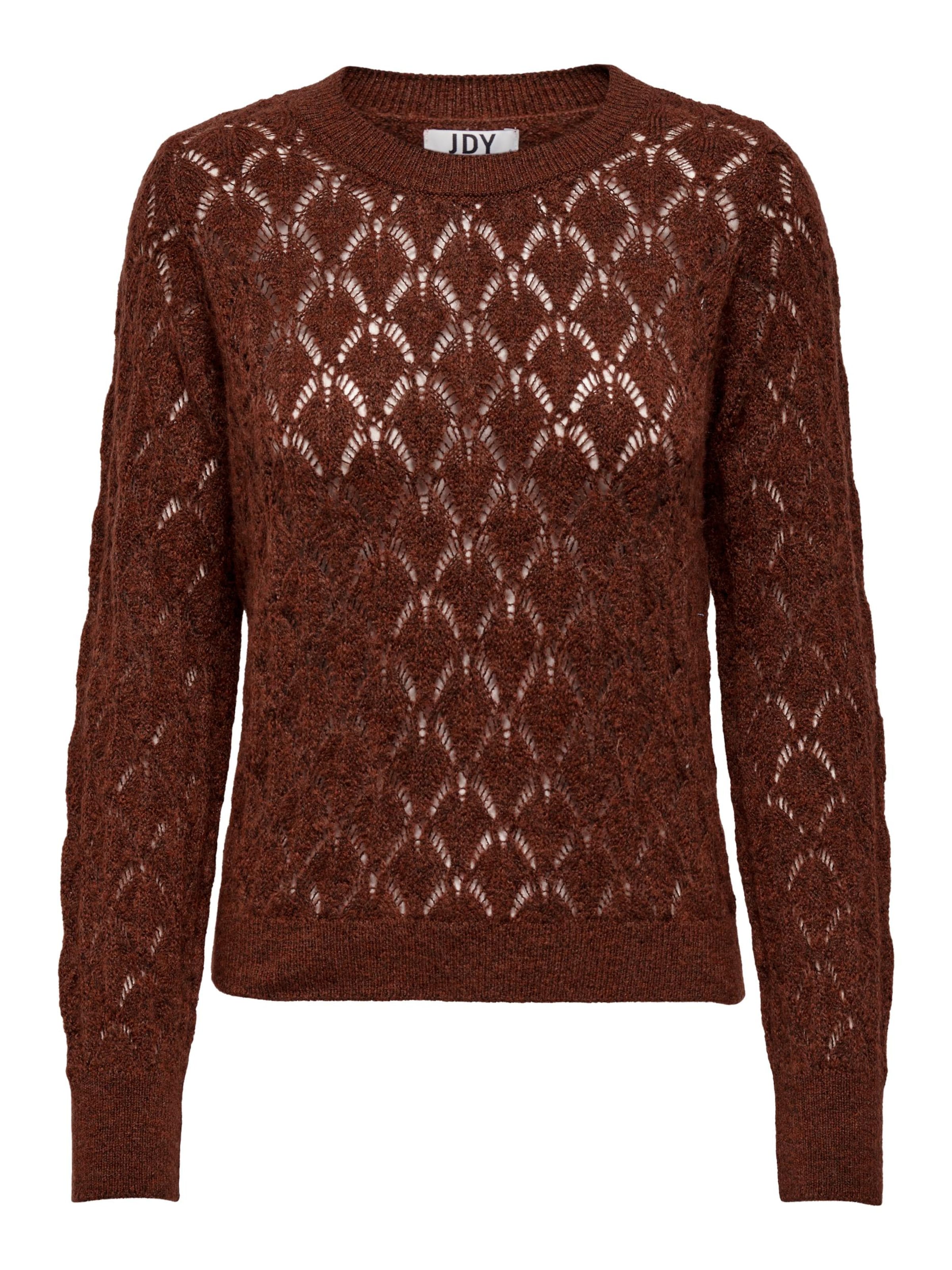 JDY Πουλόβερ 'LETTY' σε καφέ: μπροστά