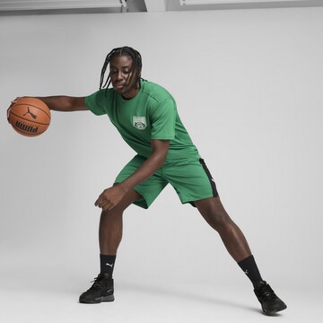 PUMA Performance shirt 'Posterize' in Green
