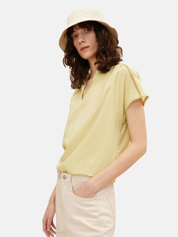 TOM TAILOR Blouse in Yellow