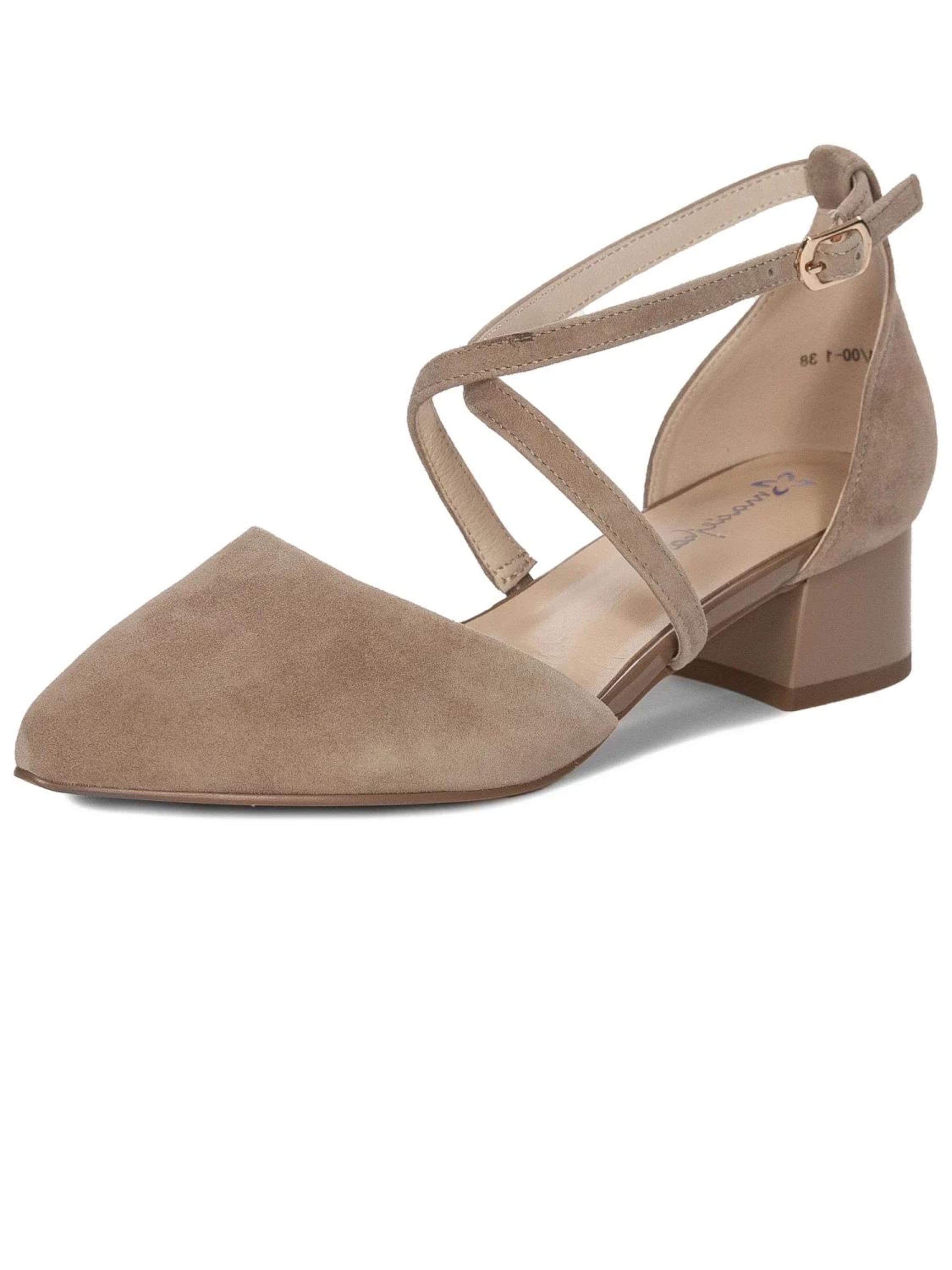 Maciejka Slingpumps in Beige: Vorderseite