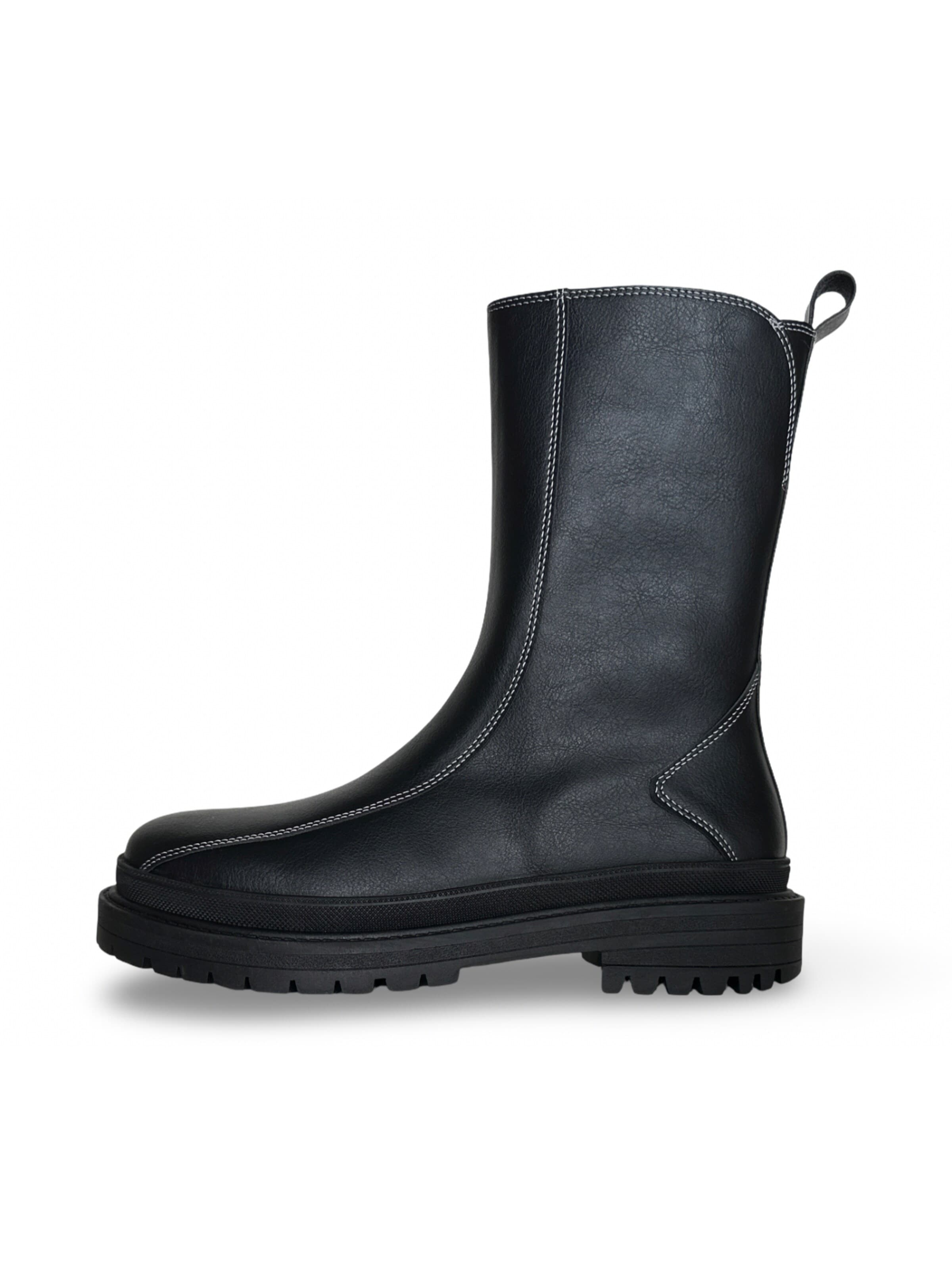 nae Vegan Shoes Enkellaarsje 'REIKO' in Zwart: voorkant