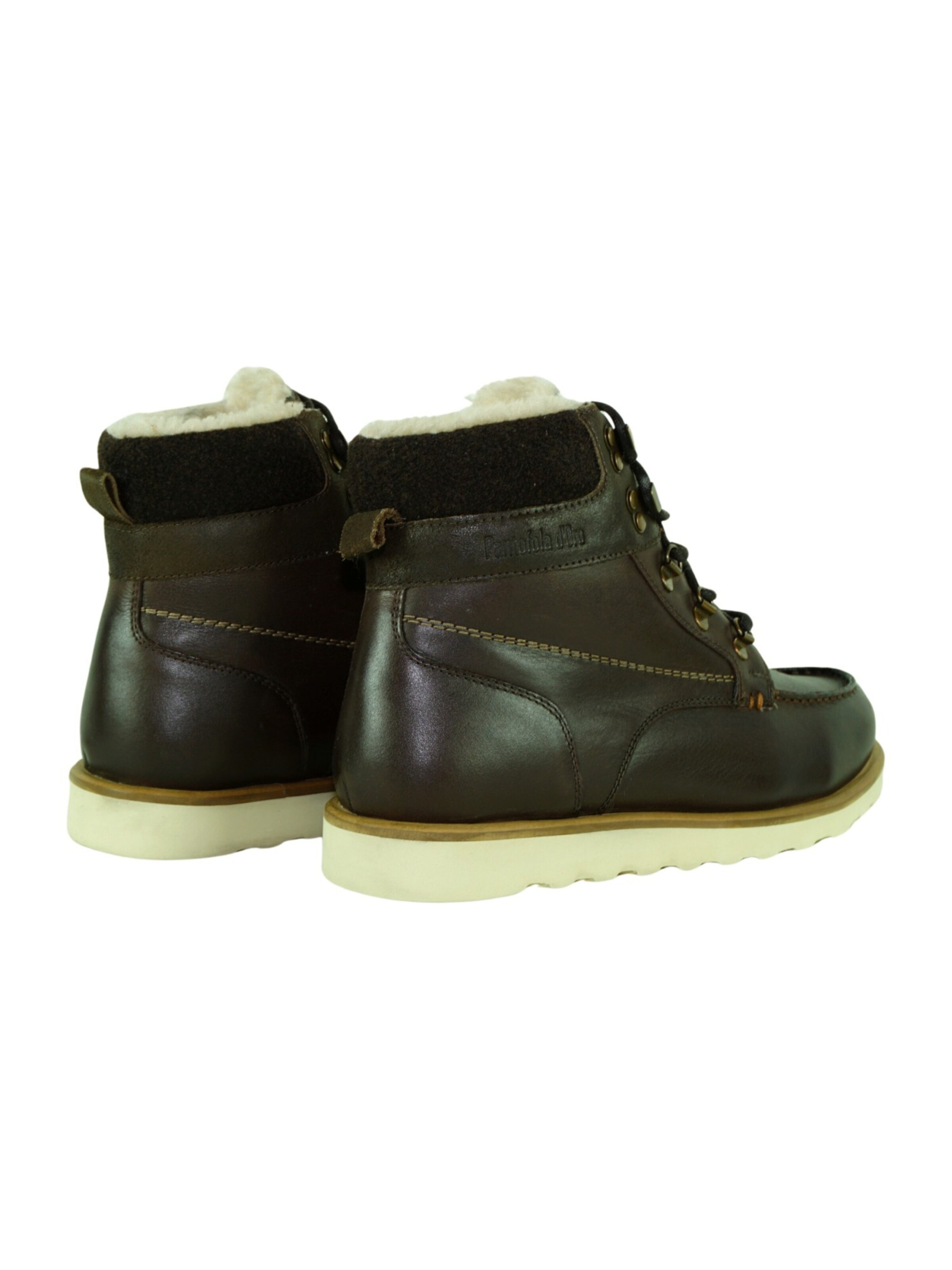 PANTOFOLA D'ORO Schnürstiefel 'Bormio' in Braun