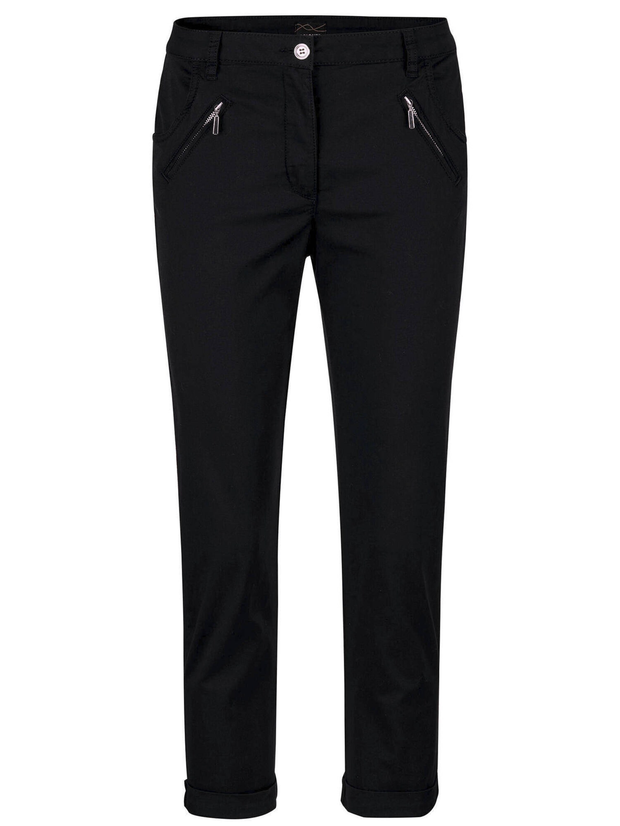 Goldner Loosefit Hose in Blau: Vorderseite