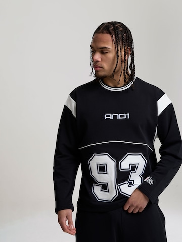 AND1 Суичър '93' в черно: отпред