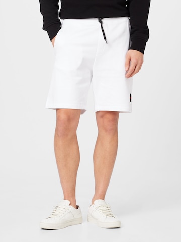 HUGO Regular Pants 'Diz' in White: front