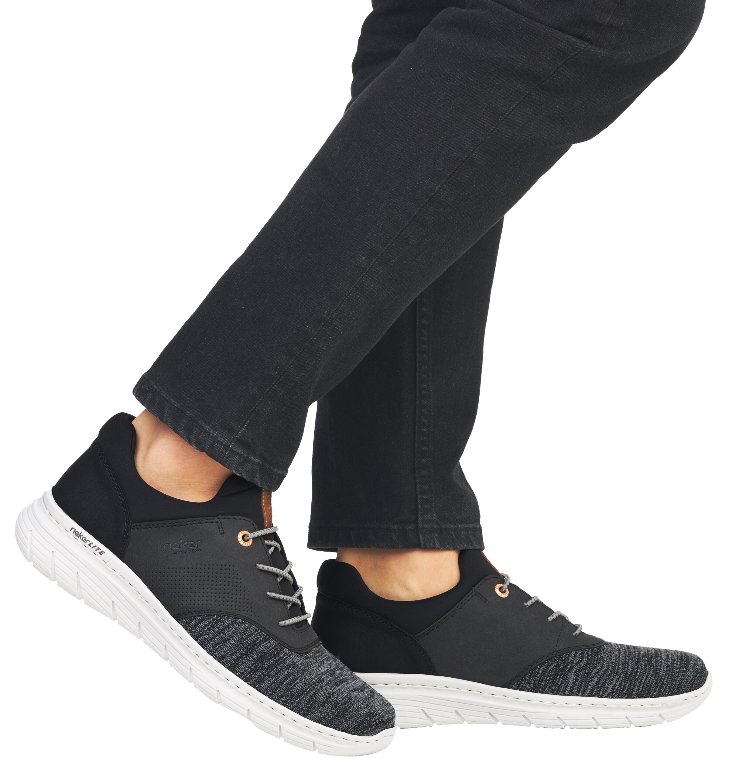 Rieker Slip-Ons in Grey: front