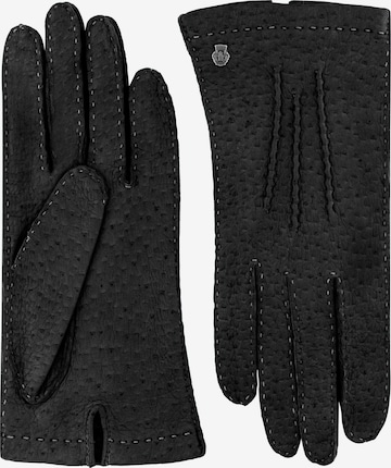 Gants 'Davos' Roeckl en noir : devant