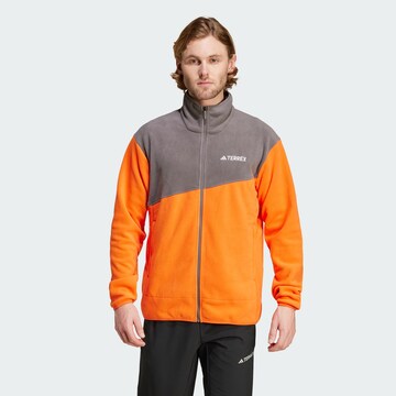 ADIDAS TERREX Funktionsfleecejacke in Orange: Vorderseite