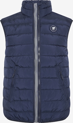 Polo Sylt Vest in Blue: front