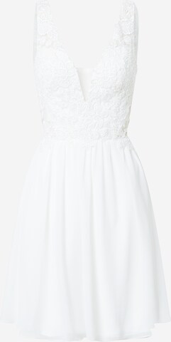 Laona Cocktail Dress in White: front