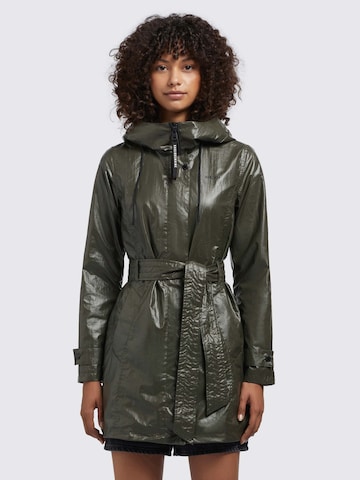 khujo Raincoat 'Alecia2' in Green: front